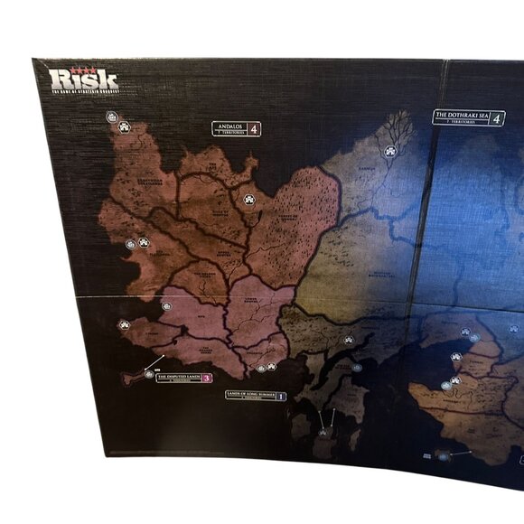 Hasbro Risk Game of Thrones Board Game Essos Map Game Board Replacement Parts - Picture 2 of 10